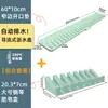 Alfombrilla escurridora extendida de bordes estrechos para fregaderos de cocina, con diseño inclinado para el drenaje del agua, a prueba de salpicaduras y material de silicona para el almacenamiento