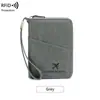 Localizador AirTag funda para pasaporte anti-pérdida billetera corta para pasaporte RFID bolsa de almacenamiento de documentos de viaje nueva transfronteriza
