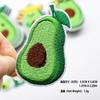 Pegatinas de Tela Bordadas de Aguacate de Dibujos Animados Bordado para Computadora Lindos Accesorios Decorativos para Ropa Infantil Parche Pegatinas Parche Venta al por Mayor