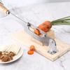 Faca pequena para bolo de arroz de madeira de cânfora para uso doméstico, pauzinhos de faca para farmácia de medicina chinesa, fatiador de bolo de gelatina de pele de burro, utensílios de cozinha podem ser enviados por procuração
