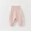 Pantalones para Bebé de Algodón Puro Tipo a Sin Costuras Unisex Ropa para Recién Nacidos Pantalones Largos para el Hogar Infantil de Cintura Alta con Abertura en la Entrepierna Ropa Infantil