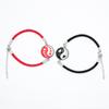 Pulsera Luminosa para Pareja Chisme Transfronterizo Moda Tai Chi Yin y Yang Base de Aleación Cuerda de Mano Tejida a Mano Regalo del Día de San Valentín