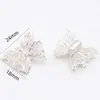 Accesorios de Mariposa con Circonita Microincrustada que Conservan el Color, Abalorios Separadores de Mariposa Tridimensionales con Agujero Pasante, Accesorios para Joyería con Cuentas para Pulsera y Collar de Bricolaje