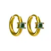 Pendientes Transfronterizos de Acero de Titanio Médico con Circonita para Mujer, Pendientes Marinos de Lujo Ligero y Gama Alta, Pendientes Pequeños Completos de Diamante Estilo Vacaciones al por Mayor