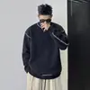 Suéter Masculino 2024 Outono e Inverno Simples Casual Versátil Quente Tendência da Moda Estilo Coreano Suéter Gola Redonda Moda