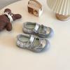 Sandálias Esportivas Estilo Ballet para Meninas, Sapatos de Malha Única para Crianças, Novo Estilo Verão 2026, Sapatos Mary Jane Funcionais com Cadarço, Versão Coreana