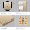 Tipo 86 Eléctrico Internacional Oculto en Pared Socket de Interruptor Dorado Una Abierta Cinco Agujeros USB Panel de Interruptores Socket 16A
