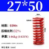 Mola helicoidal de compressão de fio plano forte retangular padrão japonês para molde de alta temperatura vermelha 65mn TM spring SWM carga 6