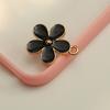 Accesorios de joyería de bricolaje con pegamento en forma de gota, pequeños accesorios de aleación, colgante hecho a mano, soporte para flores de cinco pétalos, número, cebolla dorada en polvo, chapado en plata para principiantes