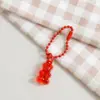 Colgante Encantador de Oso Transparente con Cuentas Hecho a Mano Material DIY Accesorios para Llavero Adornos Accesorios para Muñecas Venta al por Mayor
