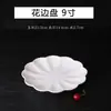 Prato redondo de melamina A8 branco puro para uso em hotel e casa, prato de imitação de porcelana, prato redondo, prato fundo branco, prato raso, especializado para uso comercial