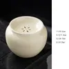 Dehua Porcelana Blanca Sancai Tazón con Tapa Taza de Té Tetera Individual Cerámica Pared Delgada Tazón de Té Kung Fu No Caliente Mano Grasa Jade