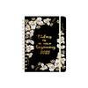 Plan inglés de floración completa de 25 años este cuaderno de espiral cuaderno semanal A5 cuaderno diario de registro de aprendizaje