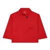 Comercio Exterior Ropa de Mujer 2026 Moda Europea y Americana Casual Blazer de Cuello Alto con Bolsillos Decorados de Dos Botones para Mujer E5260513