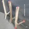 Marco de escalada para gatos de madera maciza Poste principal Árbol para gatos DIY Tronco de madera natural Poste vertical Juguete de árbol para gatos Ahorro de espacio Soporte para pájaros