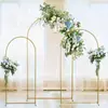 Decoração de Casamento de Ferro Dourado Guia de Corredor Arco Decorativo Suporte de Flores Fundo de Festa de Aniversário Suporte de Arco de Balões
