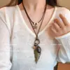Novo Estilo Quente Retrô Chinês Estilo Étnico Colar Feminino Versátil Nicho Corrente Longa para Suéter Acessórios Simples de Alta Qualidade