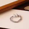 Anillo de Cristal Natural Elástico Moda Nacional Nuevo Diseño Chino Cuerda Elástica con Cuentas Anillo de Cristal Anillo de Temperamento Venta al por Mayor