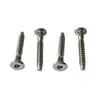 Tornillo Autorroscante de Cabeza Plana Inclinada de Hexágono Interior, Perno de Posicionamiento de Cabeza Plana Grande con Cola de Flor Interna, Hierro Endurecido Niquelado