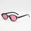 2026 Óculos de Sol Oval Fashion Novo Retro Transfronteiriço Estilo Europeu e Americano Único Ins Quadrado com Decoração de Metal para Mulheres