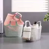 Popular cesta de almacenamiento para baño en línea/cesta para la compra/cesta para lavabo/cesta de almacenamiento para el hogar/cesta de baño para húmedo y seco