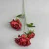 Flores de Peonía Artificiales Transfronterizas, Accesorios de Alta Calidad, Flores Falsas para Paredes de Fondo de Centro Comercial, Flores Falsas para Bodas, Flores de Seda, Flores para Pasillo