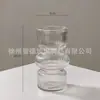 Vaso de Vidro Estilo Europeu Estilo Ins Ornamentos Simples Vaso de Luxo Leve Meio-antigo Alta Qualidade Arranjo de Flores Decoração Suave Criativa