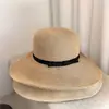 Sombrero de Paja Estilo Retro Francés para Salidas de Verano, Sombrero de Playa con Protección Solar para Mujer, Elegante Sombrero de Nuevo Estilo con Lazo