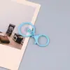 Fivela de Oito Colorida Pintada Anel Plano Fecho Lagosta Conjunto de Três Peças Chaveiro Figura de Boneca DIY Fivela de Oito Anel de Oito