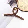 Grampo de Tubarão Grande Simples Elegante para Mulheres Parte de Trás da Cabeça Presilha para Cabelo Quantidade de Cabelo Clipe de Múltiplas Presilhas Acessório de Cabeça Presilha de Cabelo Verão