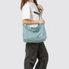 Bolsa Transversal de Lona Casual Estilo Japonês Feminina 2025 Novo Estilo Simples Grande Capacidade Bolsa de Ombro Design Exclusivo Bolsa para o Dia a Dia