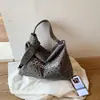 Bolsa tote de veludo com estampa de estrelas transfronteiriça para meninas, bolsa de ombro versátil casual de grande capacidade para estudantes e通勤