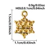 Navidad Nuevo Estilo Colgante Pequeño de Acero Inoxidable 316L Recubrimiento PVD al Vacío Accesorios de Joyería de Oro de 18K