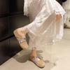 Zapatillas de Moda Versátiles Casuales de Suela Suave Antideslizantes de Punta Cerrada para Mujer Verano 2025 Nuevos Zapatos Mary Jane de Suela Gruesa para Mujer para Usar Afuera