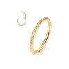 Anillo de Nariz para Piercing Retorcido de Acero Inoxidable Aro Cerrado Continuo Anillo de Nariz Espiral Pendiente Anillo Multifuncional Directo del Fabricante