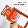 Colgante de Papel de Arroz Wan Nian Hong Marco de Fotos de Madera Hueca Decoración de Año Nuevo Chino Creación de Caligrafía Tarjeta Rígida Venta al por Mayor
