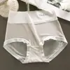 Asas de Cigarras Frias Polly Jia Fox ~ Máscara Sem Marcas de Verão Ultra-fina Seda de Gelo Roupa Íntima Feminina Fina de Cintura Alta Modelador Abdominal Feminino
