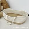 Cesta Infantil Atacado Cesta de Dormir para Bebê Corda de Algodão Cesto para Troca de Fraldas Mochila Cesto de Mão para Bebê Cesto de Dormir Conveniente para Exterior