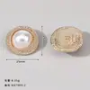 Botones de Esmalte con Forma de Flor con Diamantes, Botones Pequeños de Flor de Margarita y Rosa con Diamantes, Accesorios de Pintura de Color Esmalte Negro y Blanco