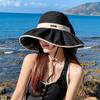 Sombrero nuevo de ala ancha para mujer, con protección UV y protección solar, ideal para viajes al aire libre, verano y protección solar.