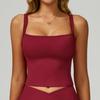 Chaleco de Yoga Transfronterizo de Doble Tirante con Sensación Nude, Hermoso Diseño de Espalda, Chaleco Deportivo Ajustado para Correr al Aire Libre y Ropa de Fitness 2002