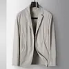 Traje Casual para Hombre 2026 Primavera/Verano Estilo Funcional Chaqueta Cómoda de Botonadura Única para Jóvenes, Protector Solar, Resistente a las Arrugas, Abrigo Ligero