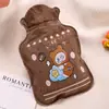 Bolsa de Água Quente Pequena de Pelúcia para Aquecer a Barriga e os Pés, Bolsa de Água Quente Enchida com Água Espessa à Prova de Explosão, Tamanho Pequeno para Aquecer a Cama