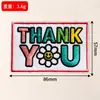 Parches bordados de colores transfronterizos en inglés, parches con citas motivacionales, parches divertidos de bordado de letras para ropa
