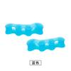 Em estoque separador de dedos ortose de silicone dedo grande do pé fixador de três furos separador de dedos transfronteiriço artefato de correção de dedos