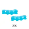 Separador de Dedos do Pé em Estoque Corretor de Silicone Dedão do Pé Separador de Dedos Fixo de Três Furos Ferramenta de Correção de Dedos do Pé Transfronteiriça