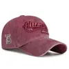 Boné de Baseball Retrô Lavado Bordado para Homens e Mulheres, Boné Respirável com Proteção Solar para Primavera e Verão, Estilo Moderno e Versátil