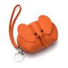 Bolso nuevo bolsa creativa para tarjetas cuero genuino monedero de elefante para mujer pequeño embrague de piel de vaca de primera capa bolsa para monedas ins