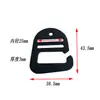 Mochila bolsa 9 palavras fivela ajustável metal alumínio de aviação fabricantes fornecem fivela de fita de 6 palavras de uma polegada acessórios de ferragem