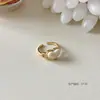 Colección de Anillos de Piedra Natural Estilo Europeo y Americano de Lujo Ligero, Anillos de Diseño Nuevo, Moderno y Único, Anillos para el Dedo Índice, Accesorios de Joyería